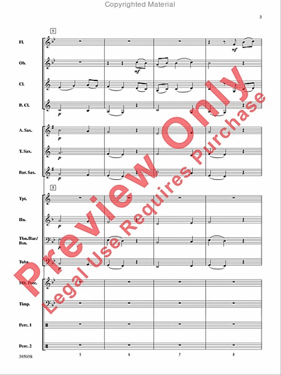 Linden Lea Concert Band scores gallery preview page 4