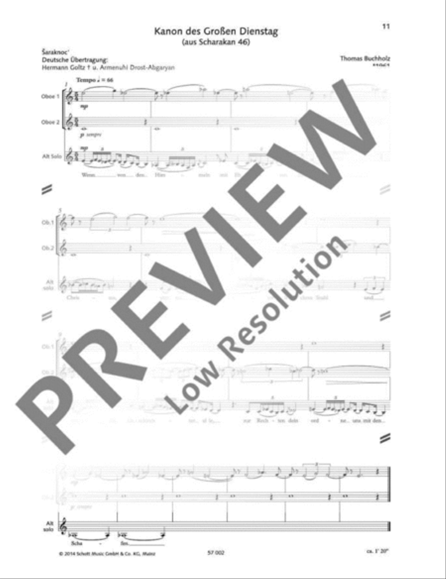 Armenische Hymnen SATBarB scores gallery preview page 12