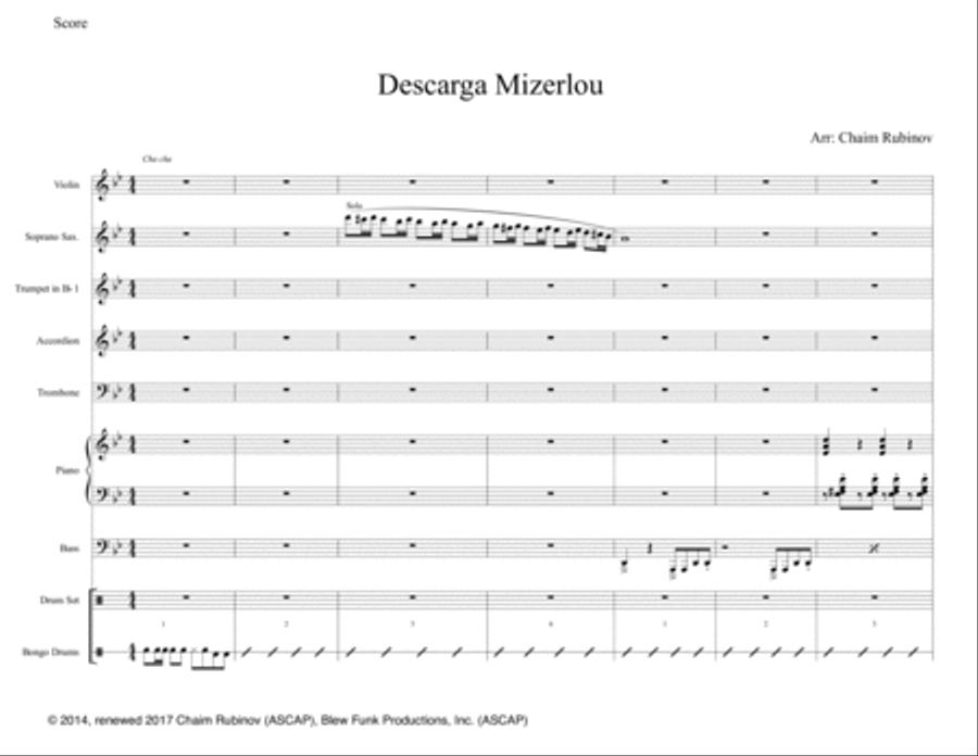 Descarga Mizerlou Large Ensemble scores gallery preview page 1