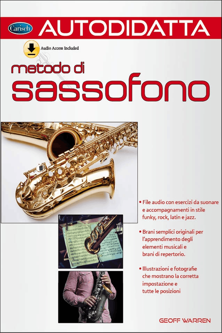 Warren/biondo Autodidatta Metodo Di Sassofono Saxophone Book/cd Saxophone Solo scores gallery preview page 1