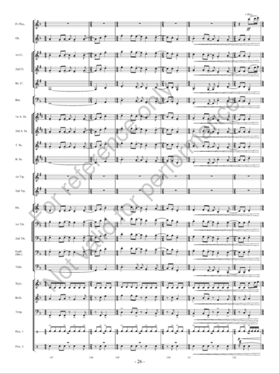 On The Banks… Concert Band scores gallery preview page 27