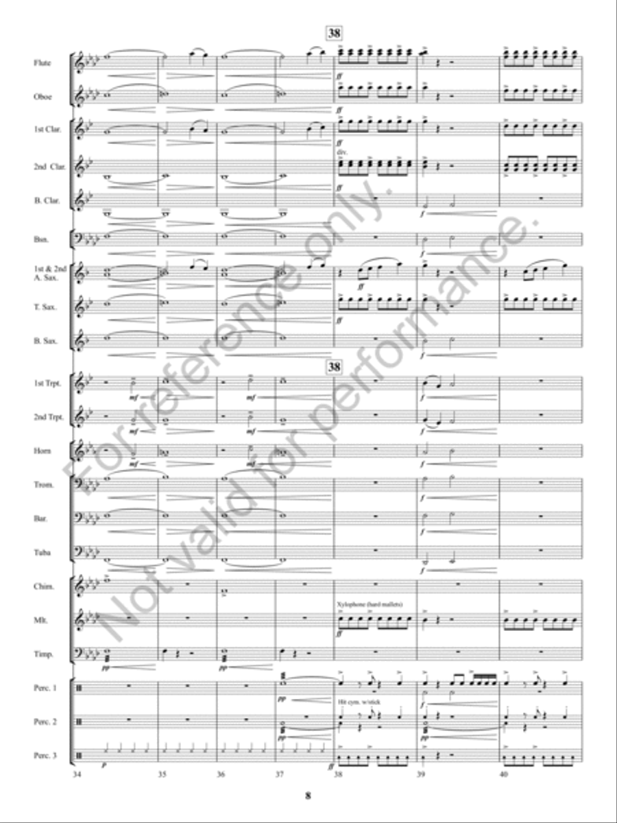 Kennesaw Mountain Celebration Concert Band scores gallery preview page 7