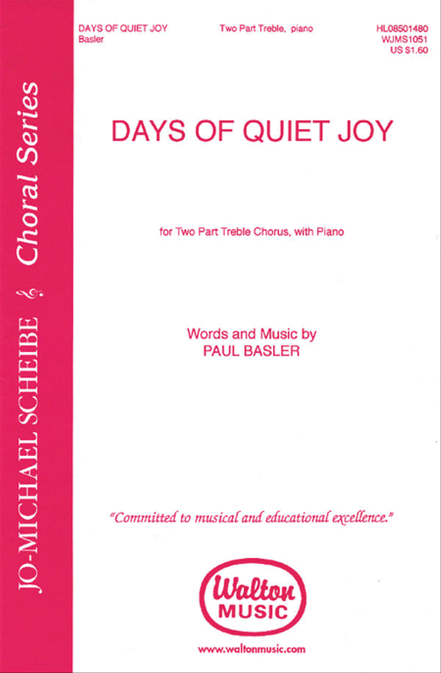 Days of Quiet Joy SA scores gallery preview page 1