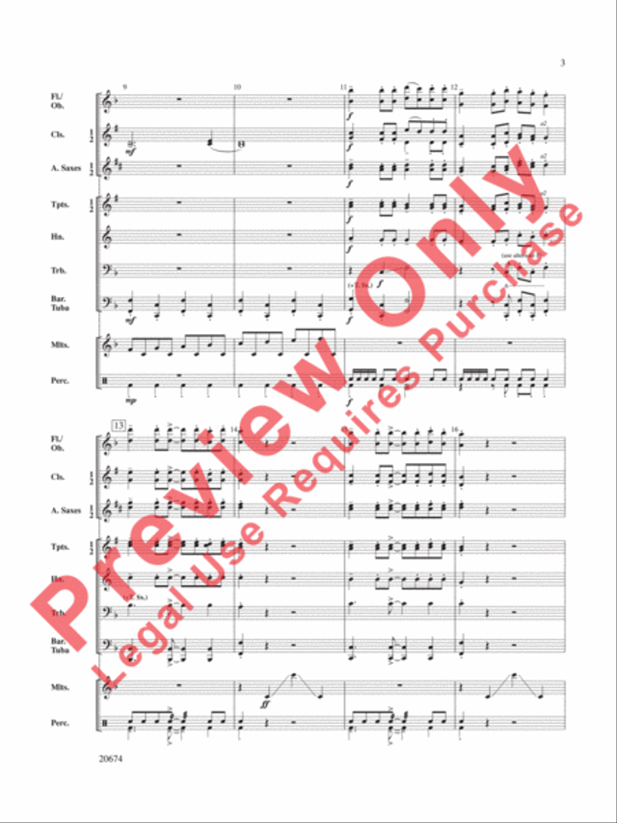 Mallet Maniacs Concert Band scores gallery preview page 4