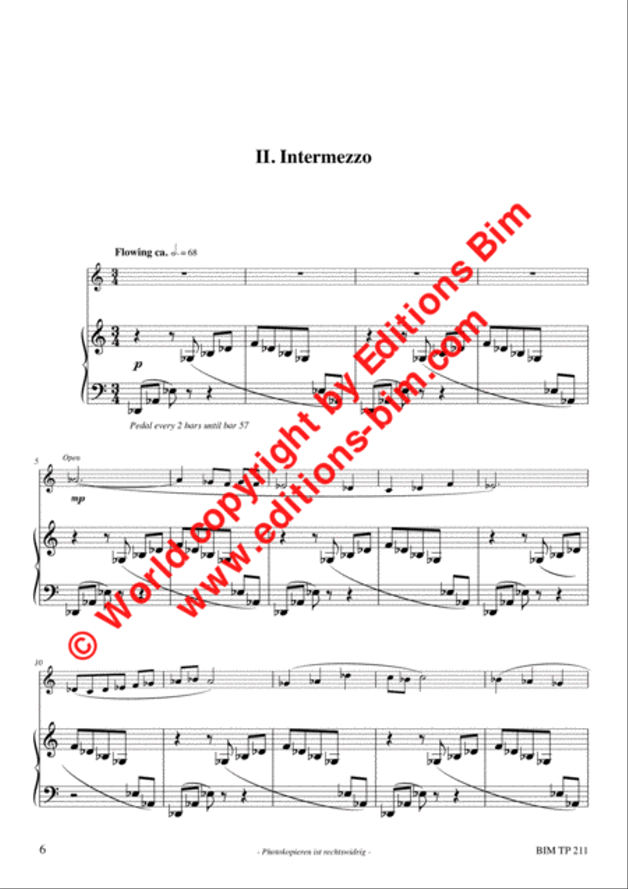 Four Miniatures Trumpet Solo scores gallery preview page 4