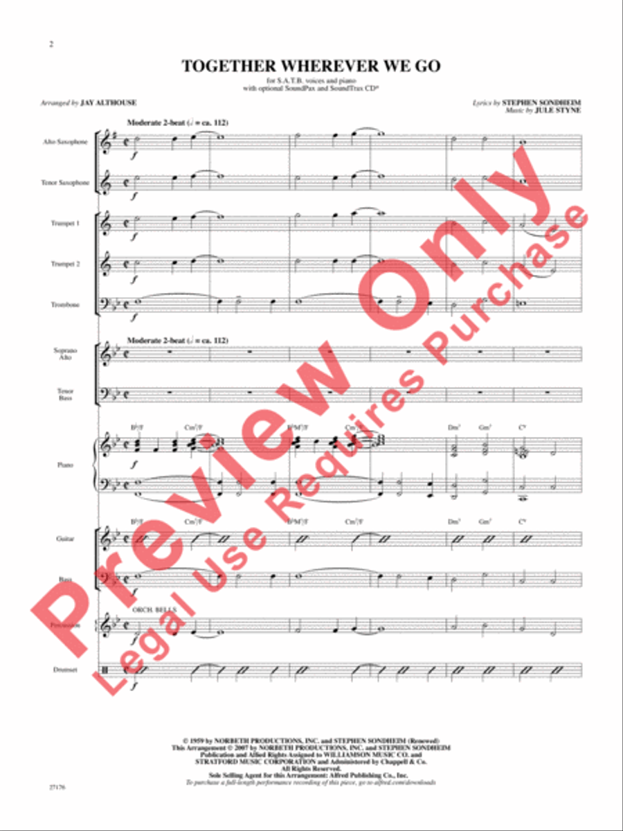 Together Wherever We Go Choir scores gallery preview page 3