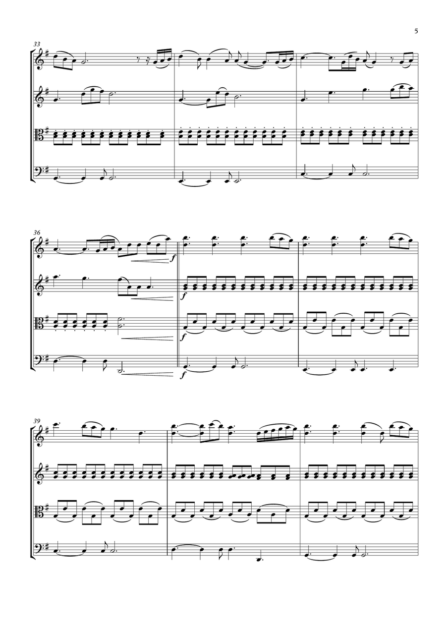 Perfect String Quartet scores gallery preview page 5