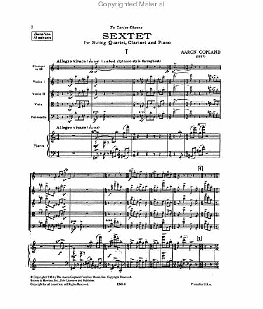 Sextet Sextet Clarinet scores gallery preview page 2