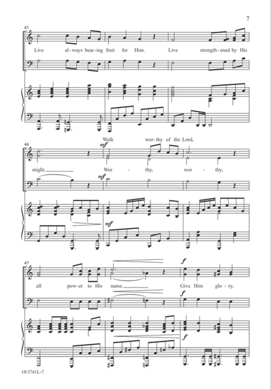 Walk Worthy 3-Part scores gallery preview page 8