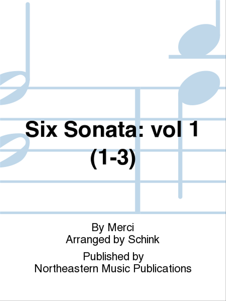 Six Sonata: vol 1 (1-3) Six Sonata: vol 1 (1-3) Bassoon scores gallery preview page 1