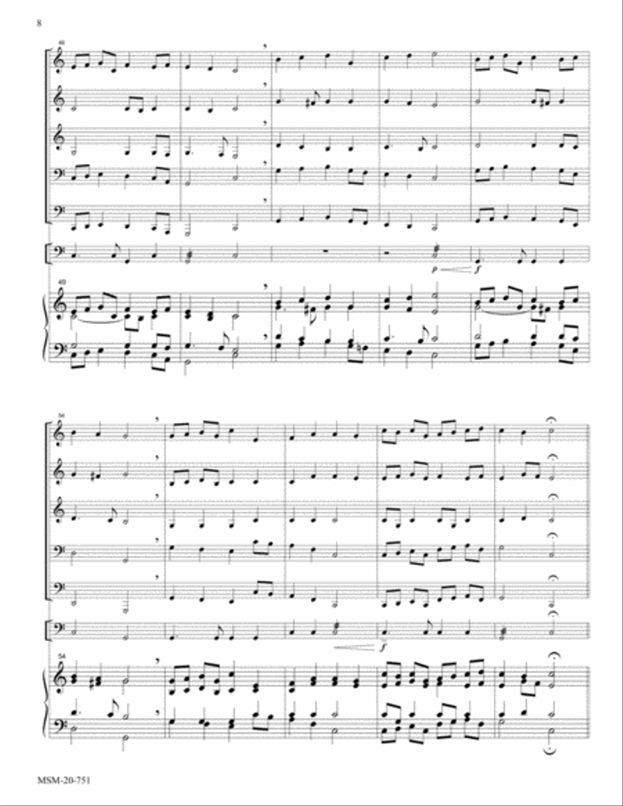 Jesus Christ is Risen Today (Easter Hymn) Choir scores gallery preview page 6