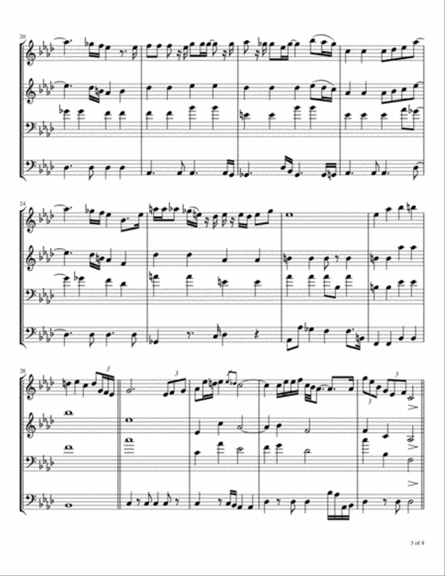 I Don't Want To Wait Anymore Brass Ensemble scores gallery preview page 4