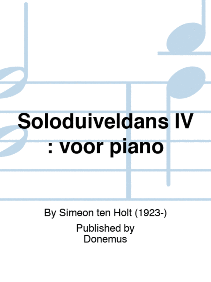 Soloduiveldans IV : voor piano