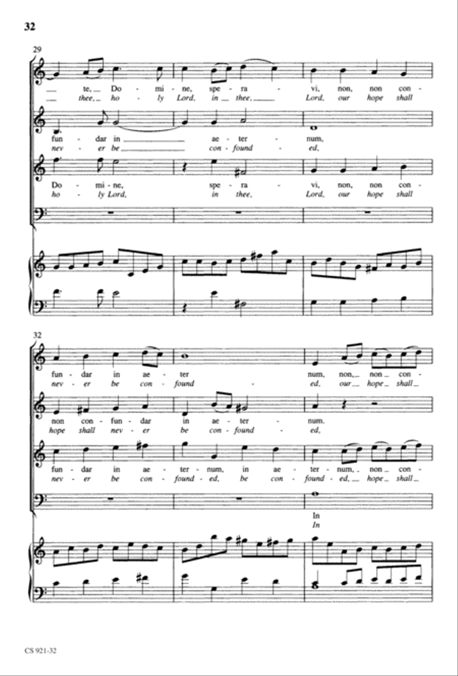 Te Deum - Choral Score