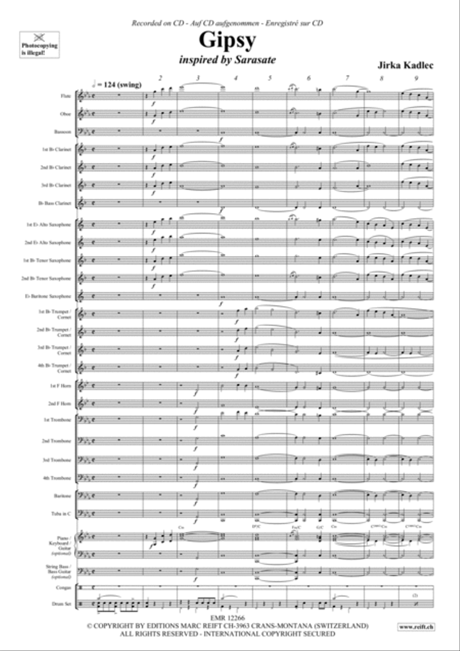 Gipsy Concert Band scores gallery preview page 3