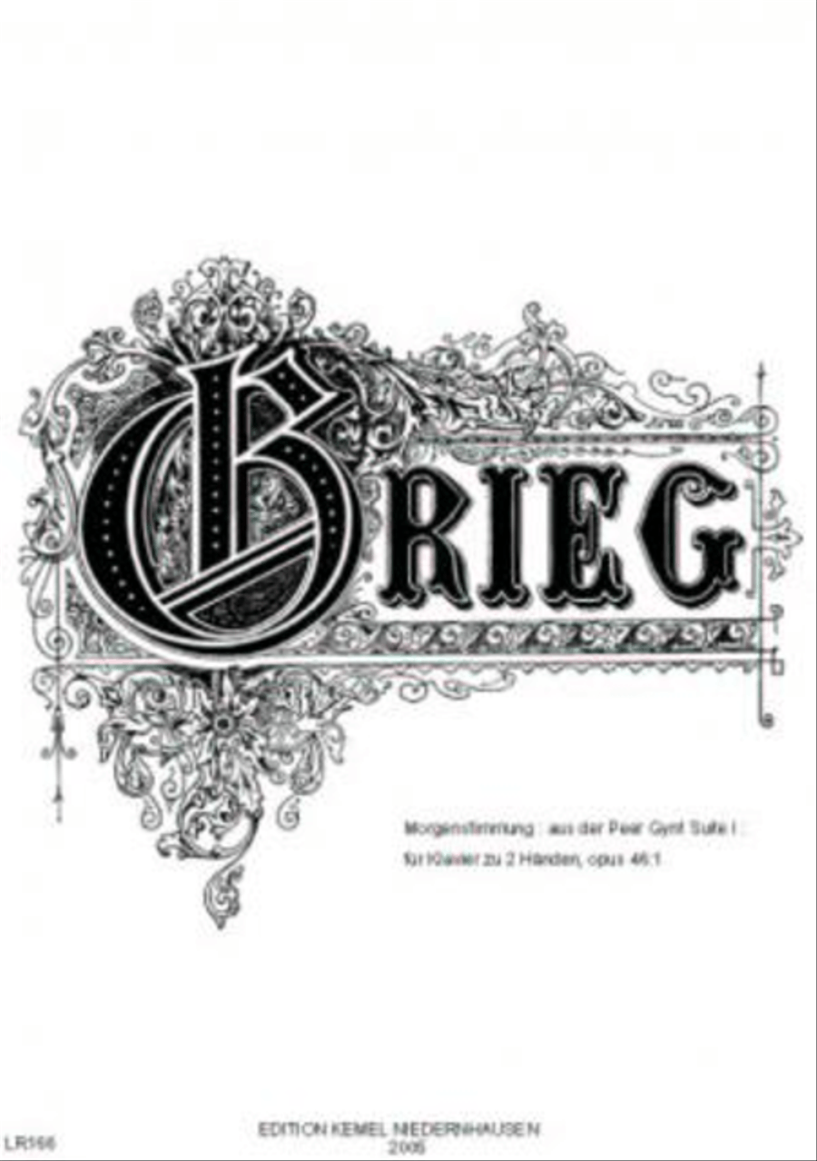 Morgenstimmung Piano Solo scores gallery preview page 1