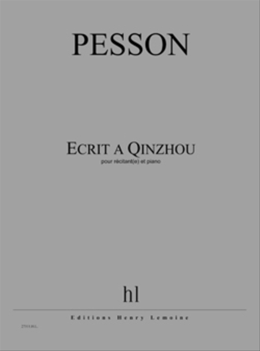 Ecrit A Qinzhou Voice scores gallery preview page 1
