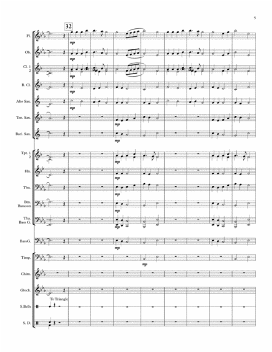 A Christmas Four Concert Band scores gallery preview page 6