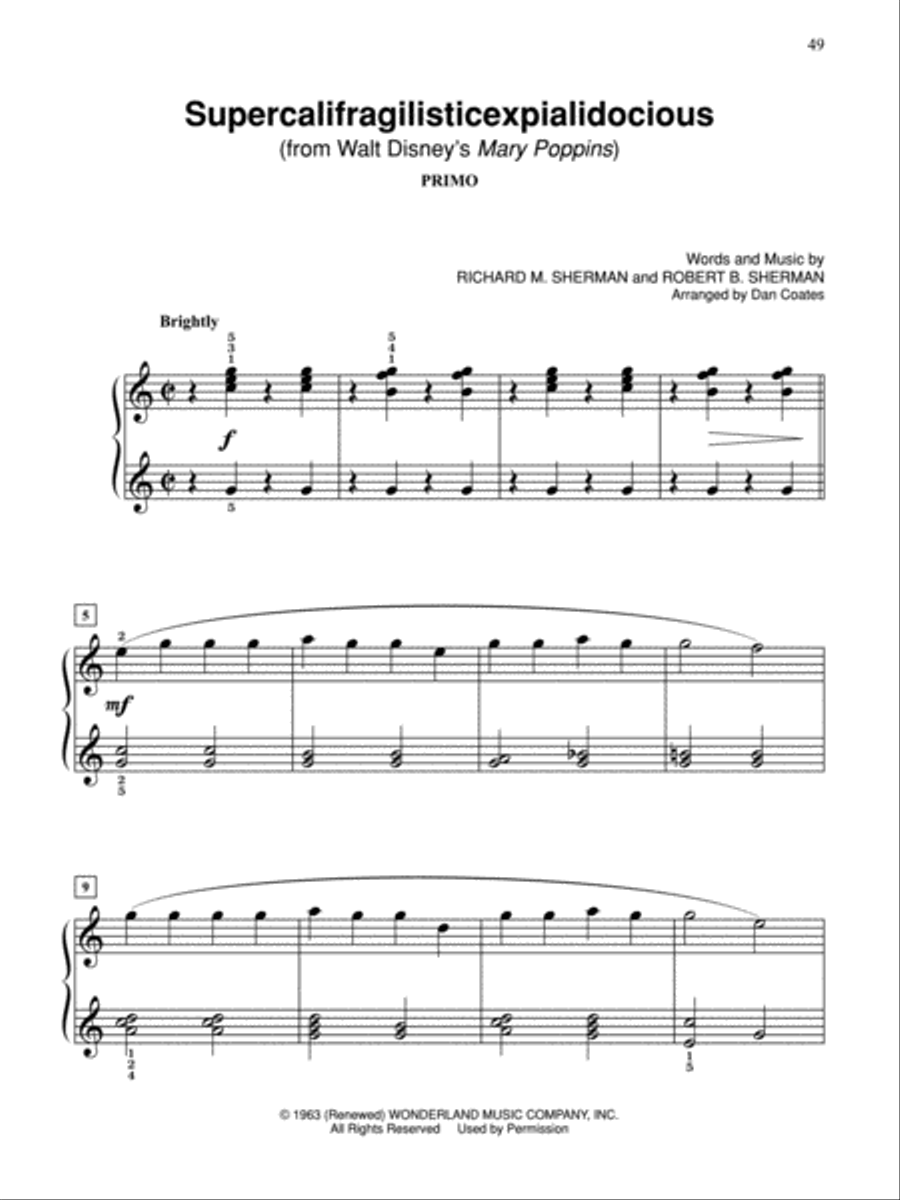 Dan Coates Popular Piano Library -- Duets from Broadway Small Ensemble scores gallery preview page 6