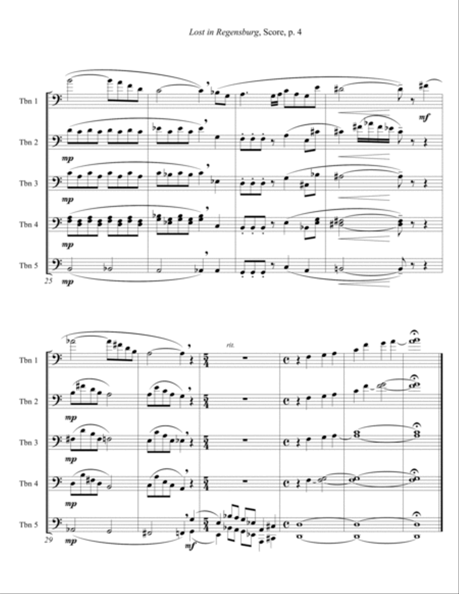 Lost in Regensburg (Letter size) Divisi scores gallery preview page 5