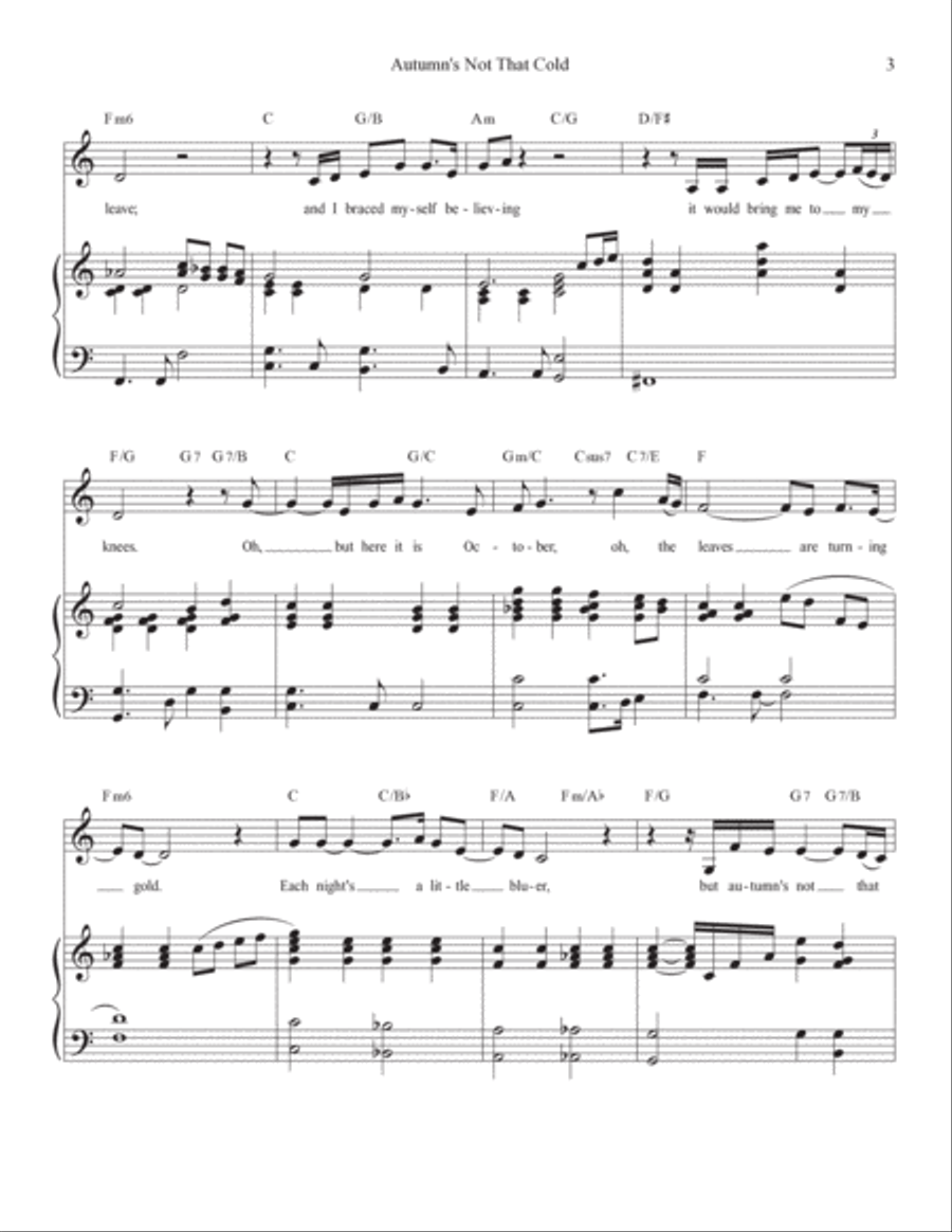 Autumn S Not That Cold Voice scores gallery preview page 3