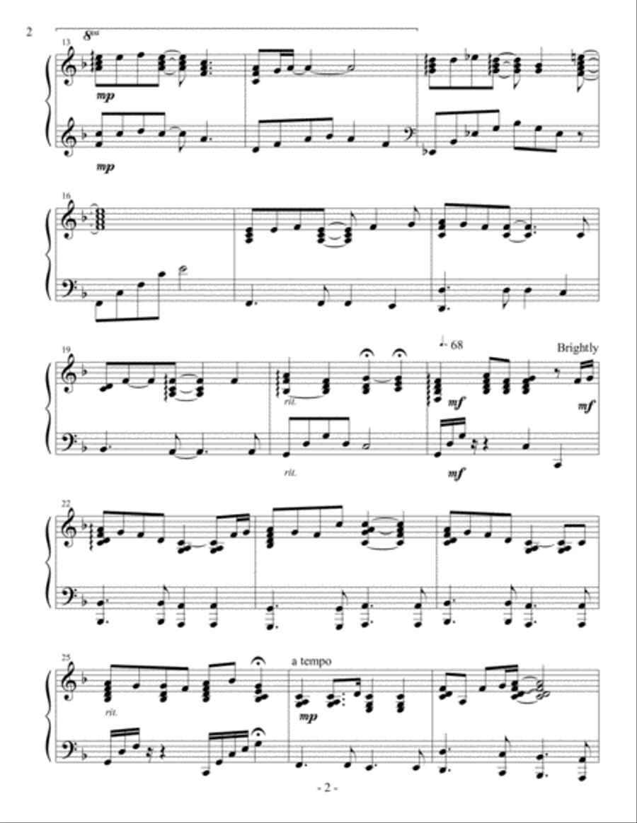Amber Avenues Prologue Amber Avenues Prologue Piano Solo scores gallery preview page 2