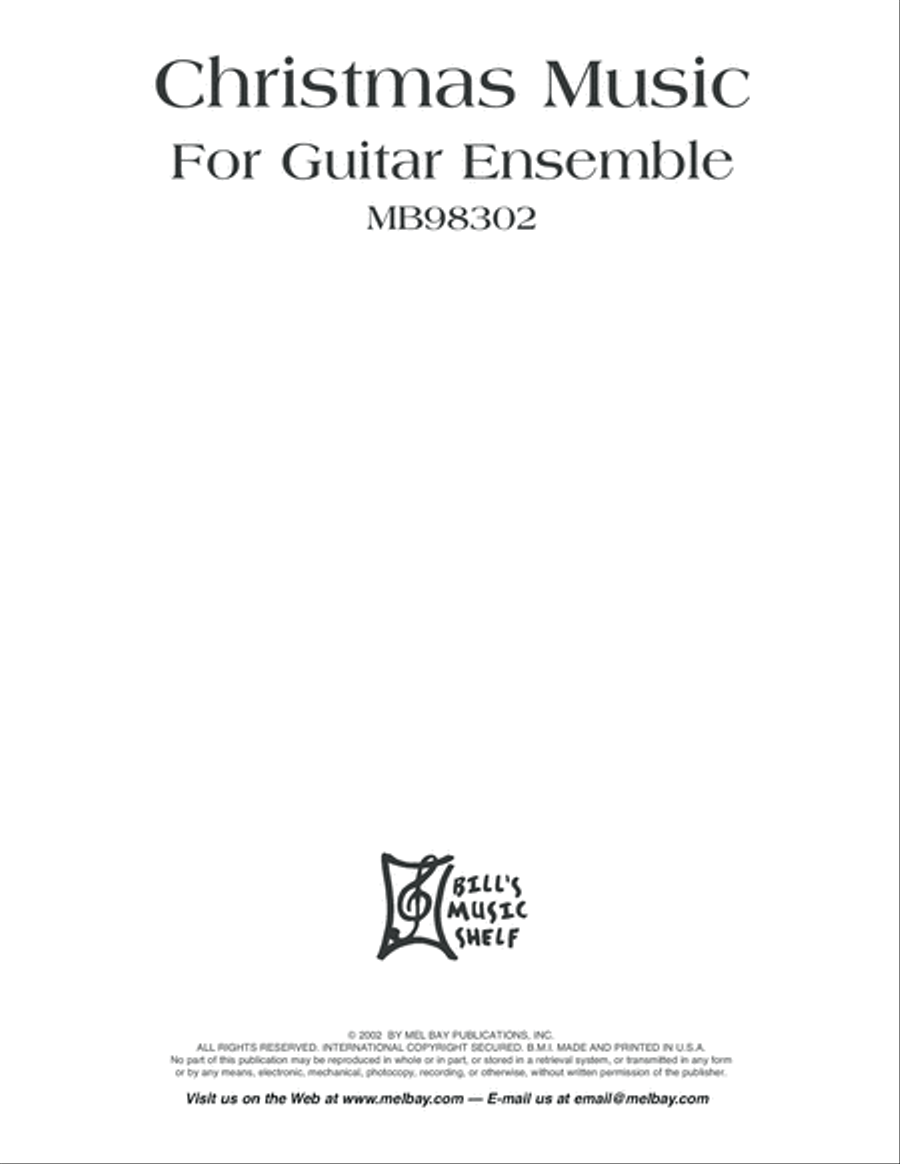 Christmas Music for Guitar Ensemble Guitar Ensemble scores gallery preview page 2