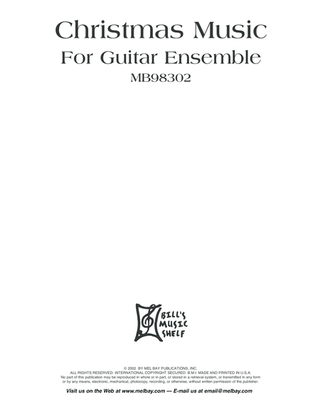 Christmas Music for Guitar Ensemble