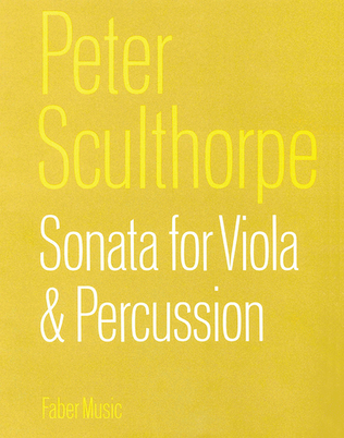 Book cover for Sonata for Viola and Percussion