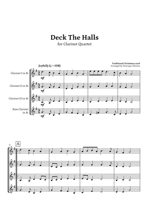 Deck The Halls (Clarinet Quartet) | Christmas Carol