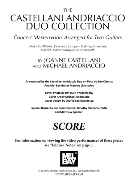 The Castellani Andriaccio Duo Collection Concert Masterworks Arranged for Two Guitars