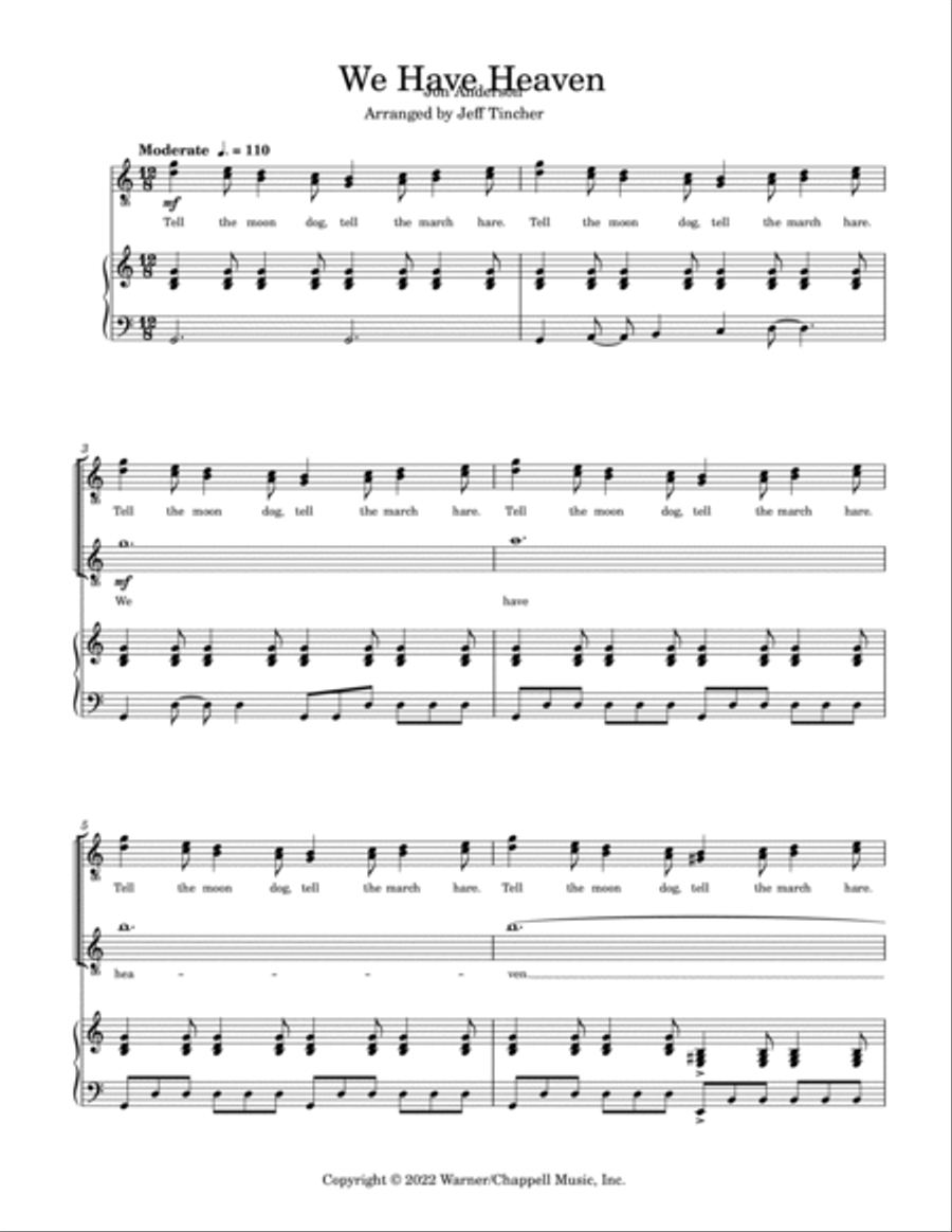 We Have Heaven Piano, Vocal, Guitar scores gallery preview page 2