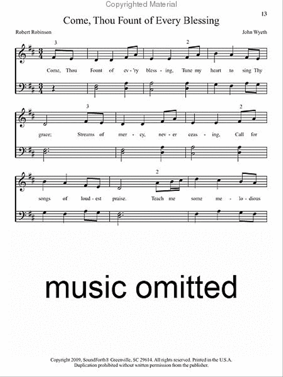 A Simple Hymnal Choir scores gallery preview page 4