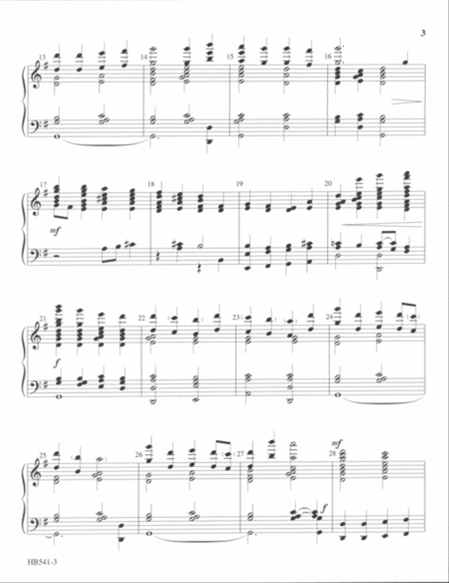 Ring Glory, Laud and Honor (Larson) 5-Octaves scores gallery preview page 3