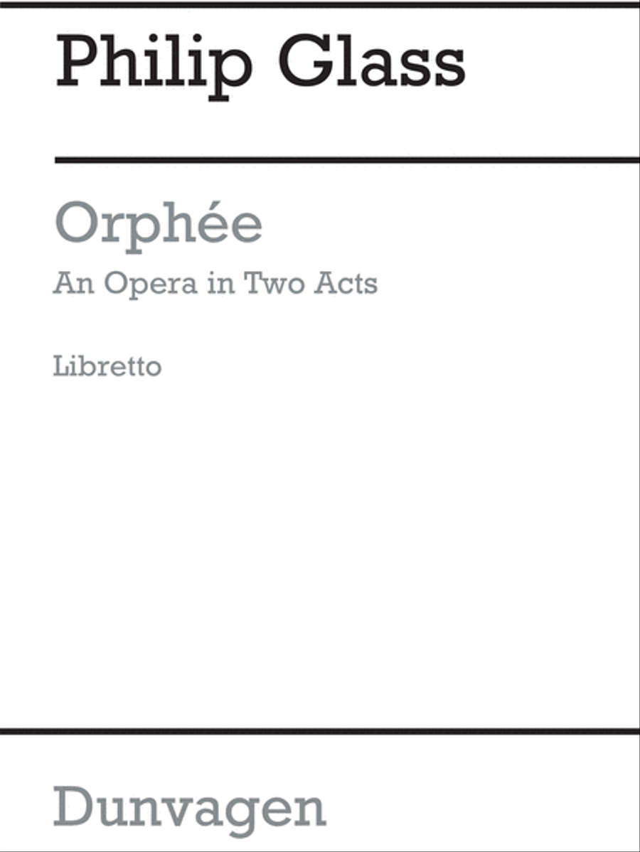 Orphee-an Opera In Two Acts-libretto Libretti scores gallery preview page 1