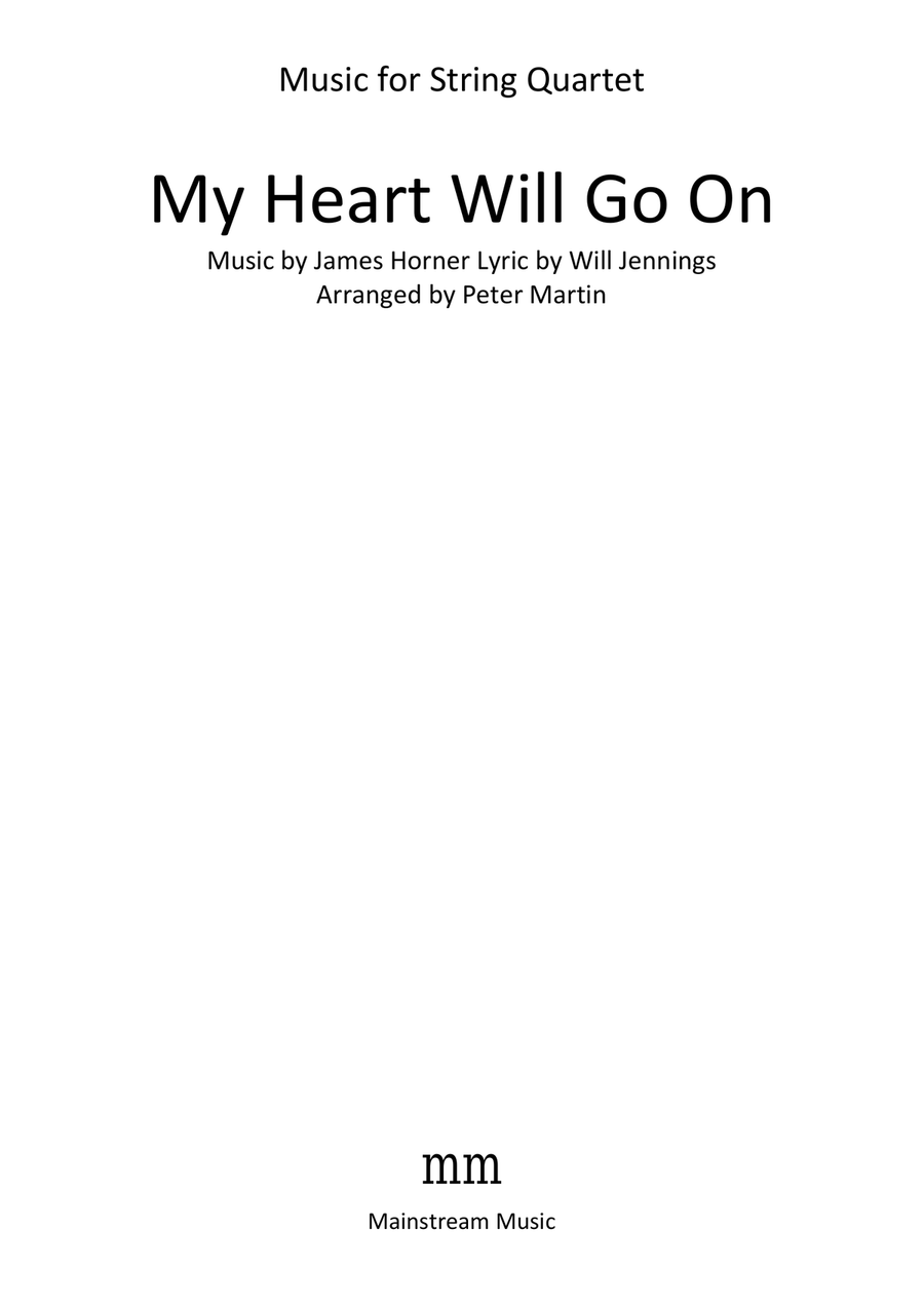 My Heart Will Go On (Love Theme from Titanic) String Quartet scores gallery preview page 2