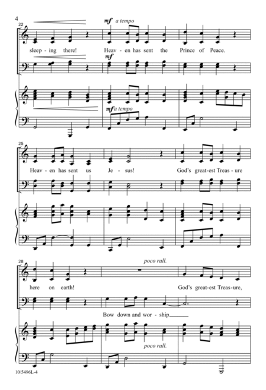 God's Greatest Treasure God's Greatest Treasure 4-Part scores gallery preview page 4
