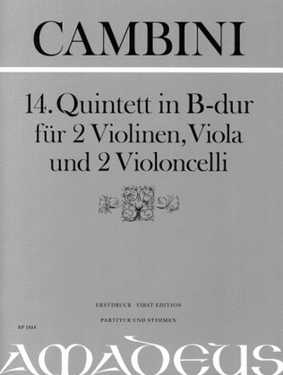14. Quintet in Bb Major