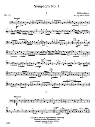 Symphony No. 1: Cello