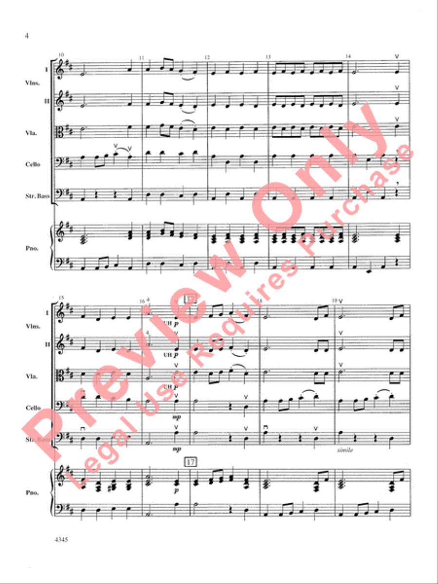 La Rejouissance La Rejouissance String Orchestra scores gallery preview page 5