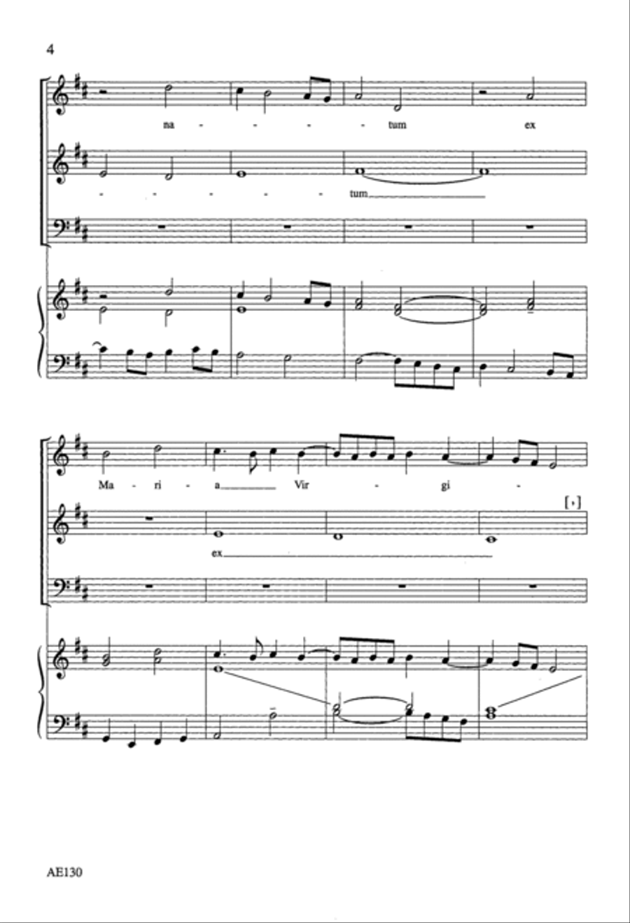 Ave Verum Corpus 3-Part scores gallery preview page 3