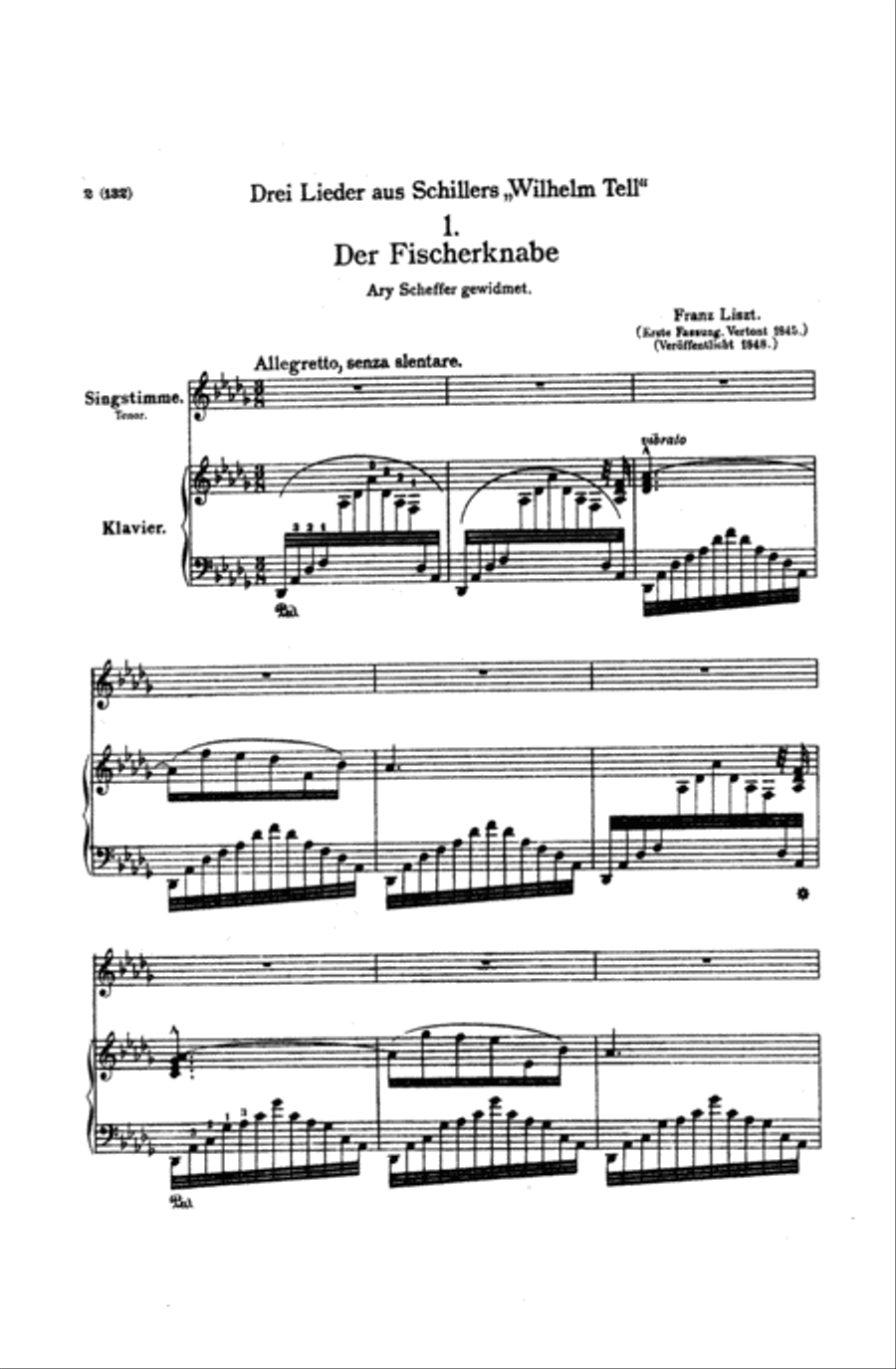 Liszt: Songs, Volume II, Nos. 14-25 (Italian or German) Voice scores gallery preview page 1