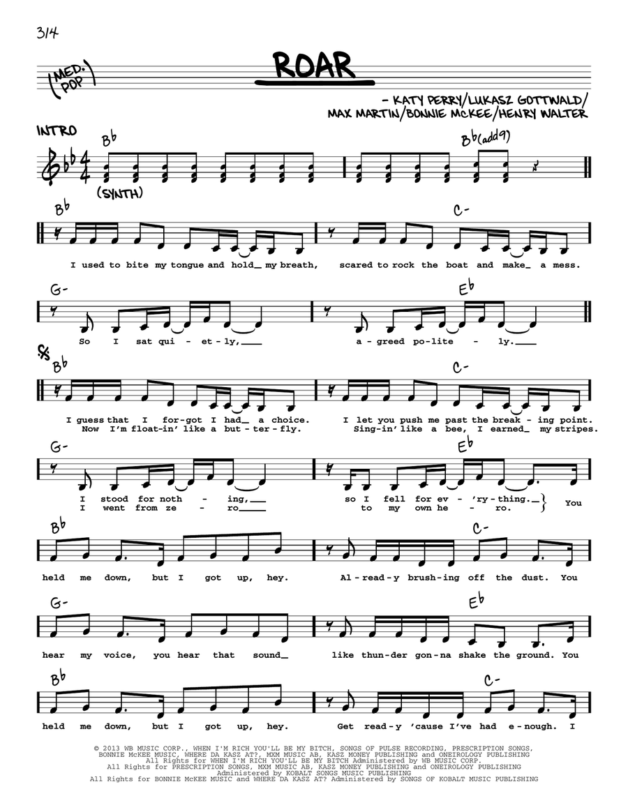 Roar Roar Voice scores gallery preview page 1