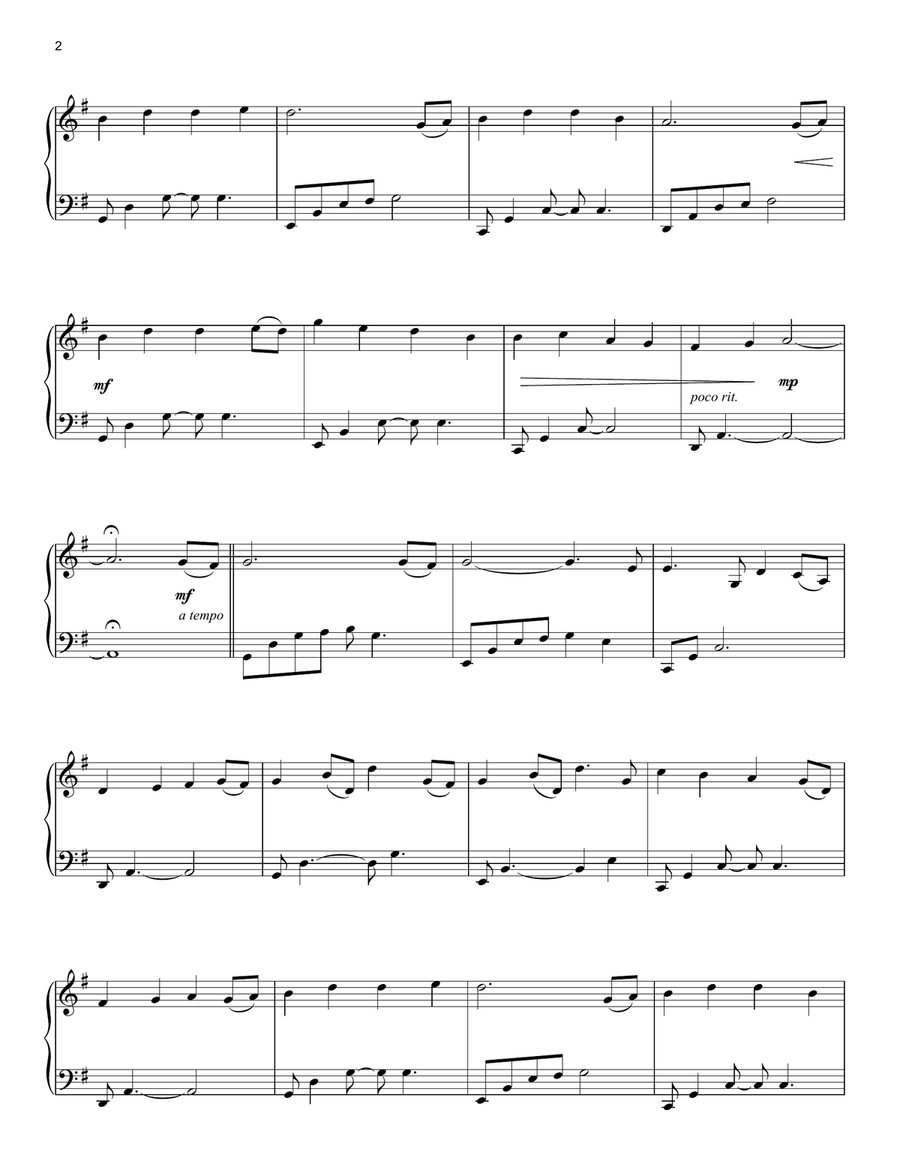 The Lion And The Lamb Piano Solo scores gallery preview page 2