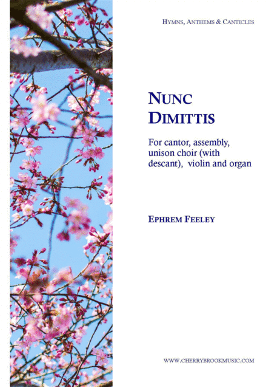 Nunc Dimittis Choir scores gallery preview page 1