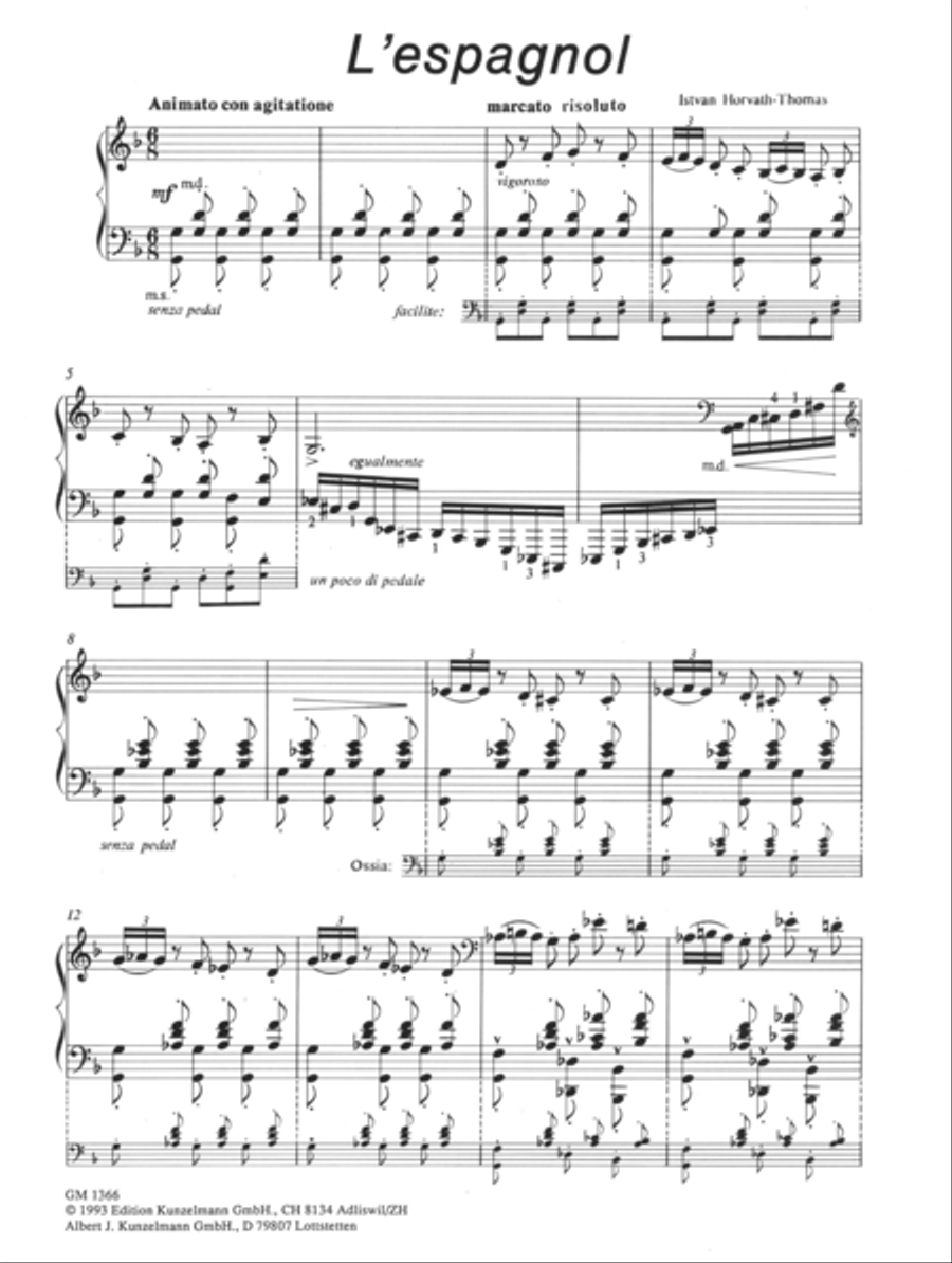 L'espagnol L'espagnol Piano Solo scores gallery preview page 2