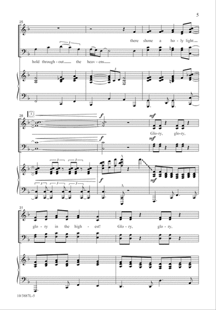 Glory, Glory! Glory, Glory! 4-Part scores gallery preview page 5