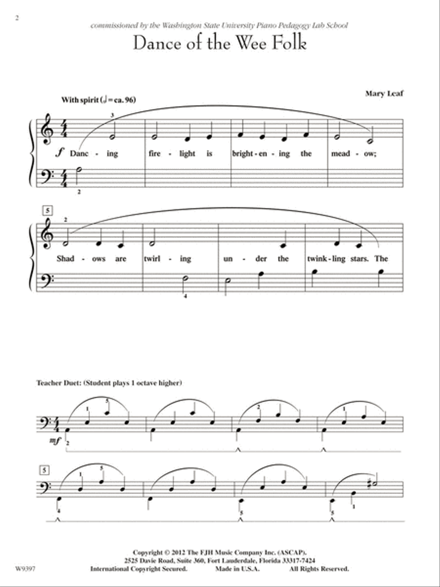 Dance of the Wee Folk Dance of the Wee Folk Piano Method scores gallery preview page 3