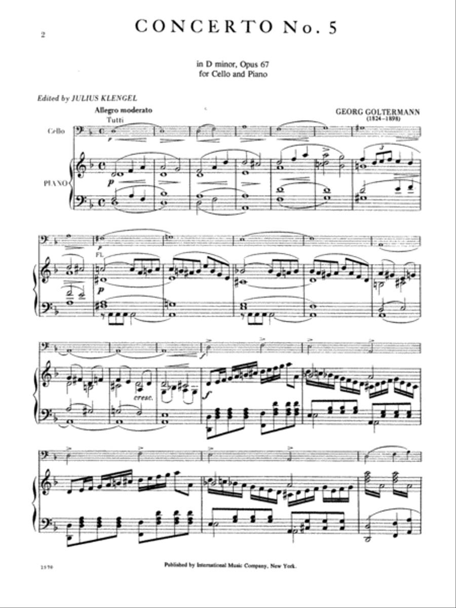 Concerto No. 5 In D Minor, Opus 76 Piano Accompaniment scores gallery preview page 2