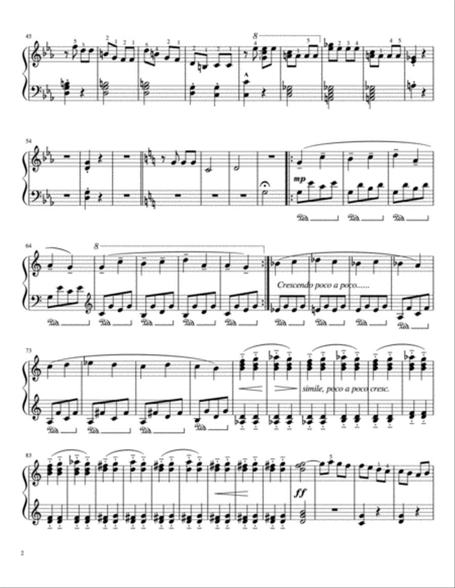 Beethoven's 5th Symphony for Easy Piano Easy Piano scores gallery preview page 2